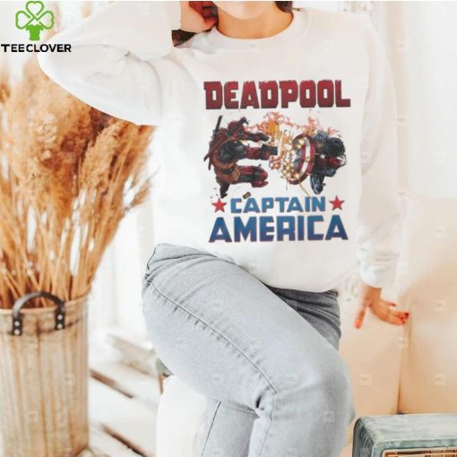 Captain America X Marvel Deadpool Wolverine Shirt