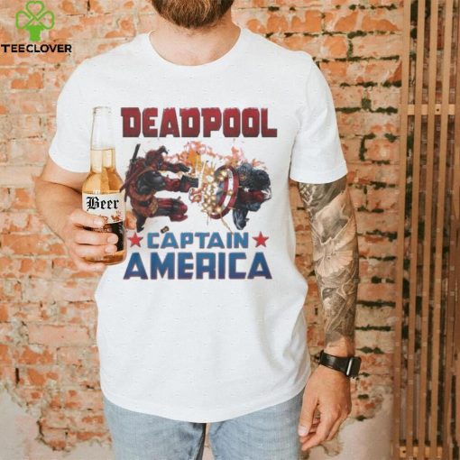 Captain America X Marvel Deadpool Wolverine Shirt