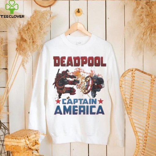 Captain America X Marvel Deadpool Wolverine Shirt