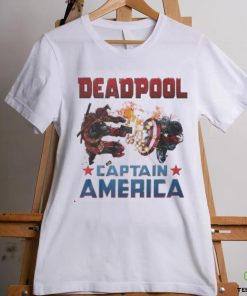 Captain America X Marvel Deadpool Wolverine shirt