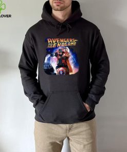 Captain America and Iron Man back to the future Avengers to the Endgame hoodie, sweater, longsleeve, shirt v-neck, t-shirt