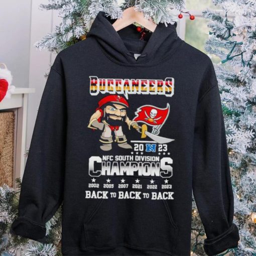 Captain Fear Buccaneers 2023 NFC South Division Champions back to back to back hoodie, sweater, longsleeve, shirt v-neck, t-shirt