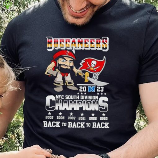 Captain Fear Buccaneers 2023 NFC South Division Champions back to back to back hoodie, sweater, longsleeve, shirt v-neck, t-shirt