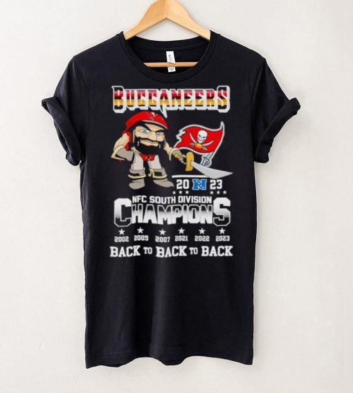 Captain Fear Buccaneers 2023 NFC South Division Champions back to back to back hoodie, sweater, longsleeve, shirt v-neck, t-shirt