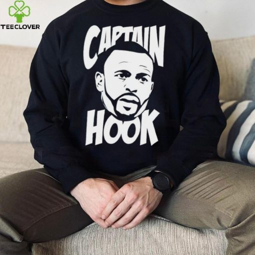 Captain Hook Roy Jones Jr White Text Shirt