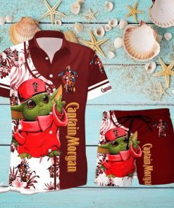 Captain Morgan Baby Yoda Hawaiian Shirt And Shorts Gift Hawaiian shirt