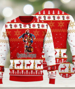 Captain Morgan Christmas Sweater, Whiskey Mens Sweater, Ugly Christmas Sweater