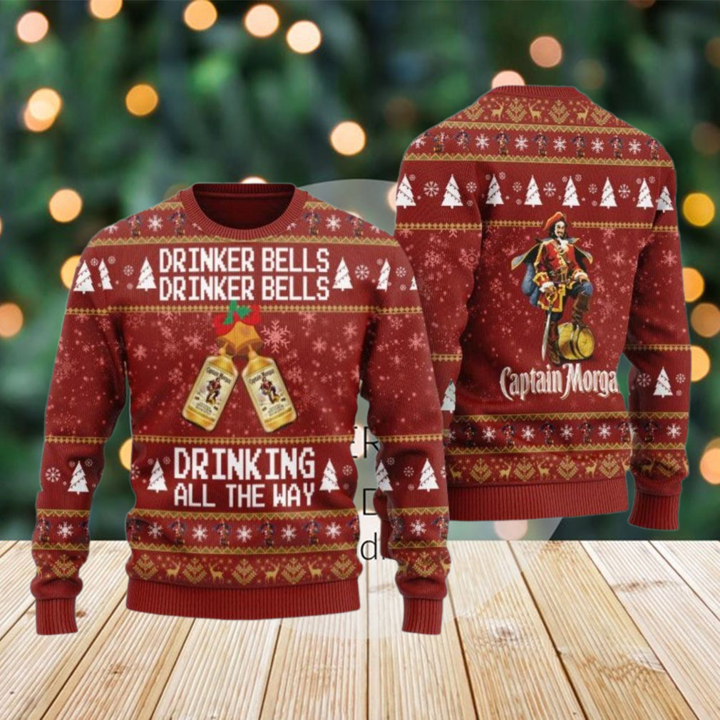 Captain Morgan Christmas Ugly Sweater, Whiskey 3D Ugly Sweater Party Captain Morgan Christmas Ugly Sweater, Whiskey 3D Ugly Sweater Party