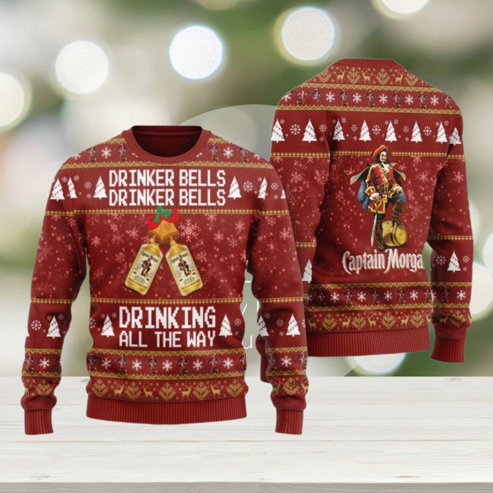Captain Morgan Christmas Ugly Sweater, Whiskey 3D Ugly Sweater Party Captain Morgan Christmas Ugly Sweater, Whiskey 3D Ugly Sweater Party