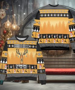 Captain Morgan Drinker Bells Drinking All The Way Ugly Christmas Sweater All Over Print 3d Sw
