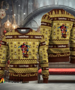 Captain Morgan Festive All Over Ugly Sweater