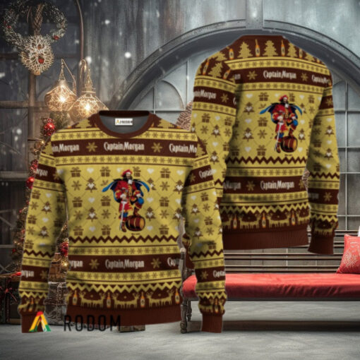 Captain Morgan Festive All Over Ugly Sweater