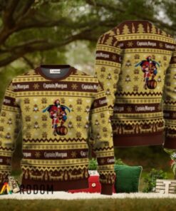 Captain Morgan Festive All Over Ugly Sweater