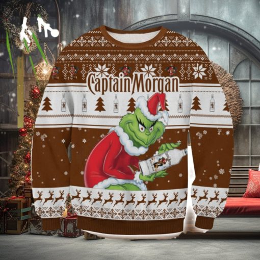 Captain Morgan Grinch AOP Ugly Christmas Sweater Christmas Gift For Men And Women