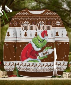 Captain Morgan Grinch AOP Ugly Christmas Sweater Christmas Gift For Men And Women