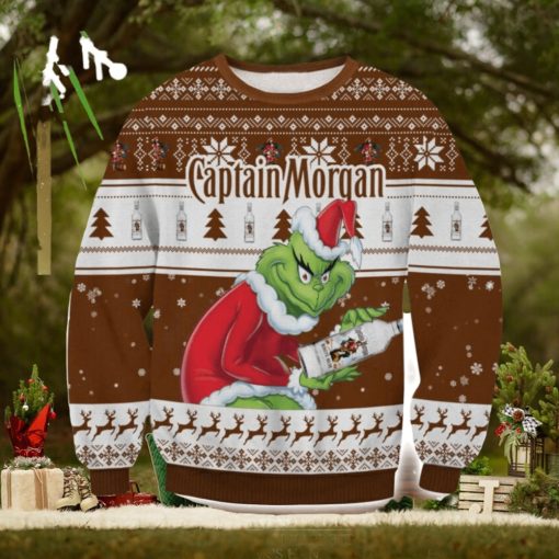 Captain Morgan Grinch AOP Ugly Christmas Sweater Christmas Gift For Men And Women