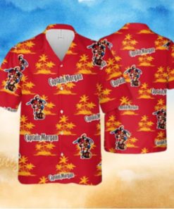 Captain Morgan Hawaiian Shirt Coconut Island Pattern Gift For Beach Vacation