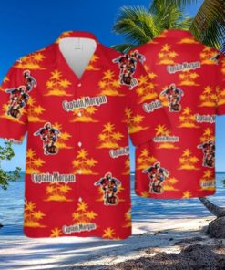 Captain Morgan Hawaiian Shirt Coconut Island Pattern Gift For Beach Vacation