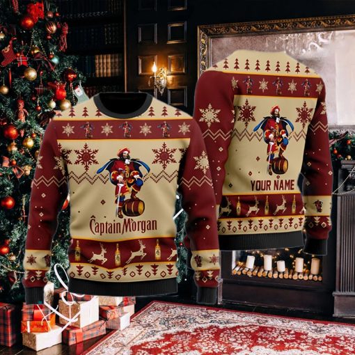 Captain Morgan Personalized Christmas Ugly Sweater
