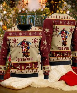 Captain Morgan Personalized Christmas Ugly Sweater