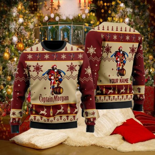 Captain Morgan Personalized Christmas Ugly Sweater