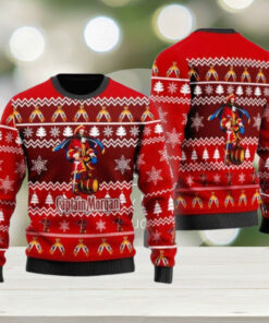 Captain Morgan Rum Christmas Sweater, Ugly Christmas Sweater, Cheers To New Year Shirt, Captain Morgan Shirt, Holiday Xmas Shirt
