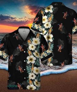 Captain Morgan Tropical Floral Hawaiian Shirt