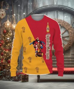 Captain Morgan Whiskey Beers And Whiskey Pattern Logo Christmas Gift Ugly 3D Sweater Christmas Gift Ideas All Over Printed