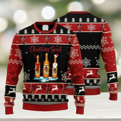 Captain Morgan Whiskey Christmas Ugly Sweater, Christmas Spirit Xmas Sweater