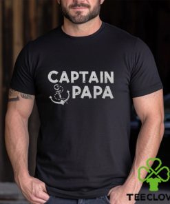 Captain Papa Boat Owner Family Fathers Day Dad Daddy Men Men's T shirt