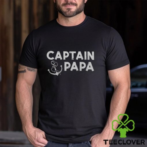 Captain Papa Boat Owner Family Fathers Day Dad Daddy Men Men’s T hoodie, sweater, longsleeve, shirt v-neck, t-shirt