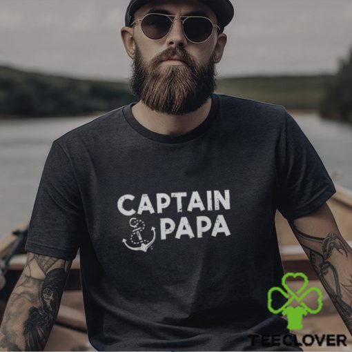 Captain Papa Boat Owner Family Fathers Day Dad Daddy Men Men’s T hoodie, sweater, longsleeve, shirt v-neck, t-shirt