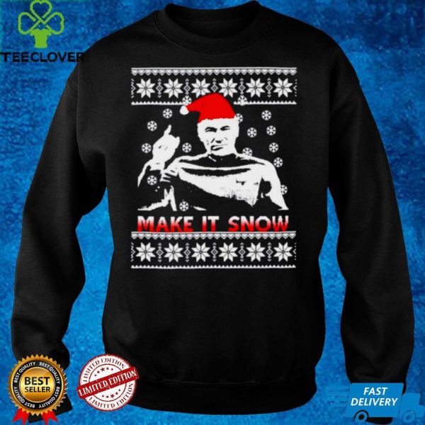 Captain Picard make it snow Christmas shirt