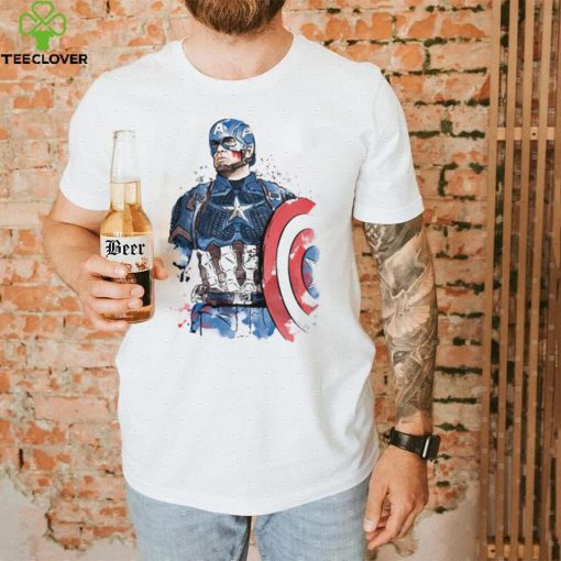 Captain Watercolor Captain America T Shirt