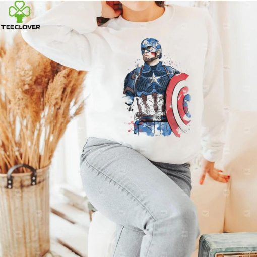 Captain Watercolor Captain America T Shirt