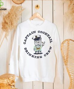 Captain cocktail drinking crew funny shirt