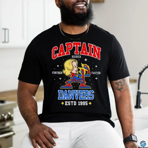 Captain higher further faster Danvers estd 1995 hoodie, sweater, longsleeve, shirt v-neck, t-shirt