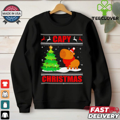 Capy Ugly Christmas Sweater Capybara Lover Christmas shirt