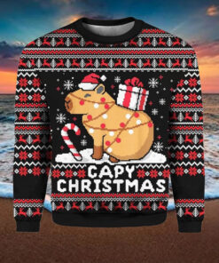 Capybara Capy Christmas Ugly Christmas Sweater