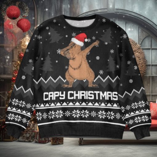 Capybara Capy Christmas Ugly Sweater
