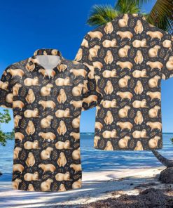 Capybara Pattern Hawaiian Shirt, Capybara Summer Aloha Beach Shirts, Hawaiian Pet Shirt, Capybara Aloha Gift Shirt, Cute Animal Shirt