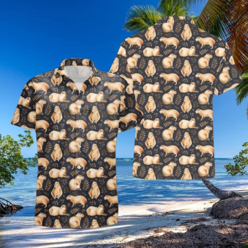 Capybara Pattern Hawaiian Shirt, Capybara Summer Aloha Beach Shirts, Hawaiian Pet Shirt, Capybara Aloha Gift Shirt, Cute Animal Shirt