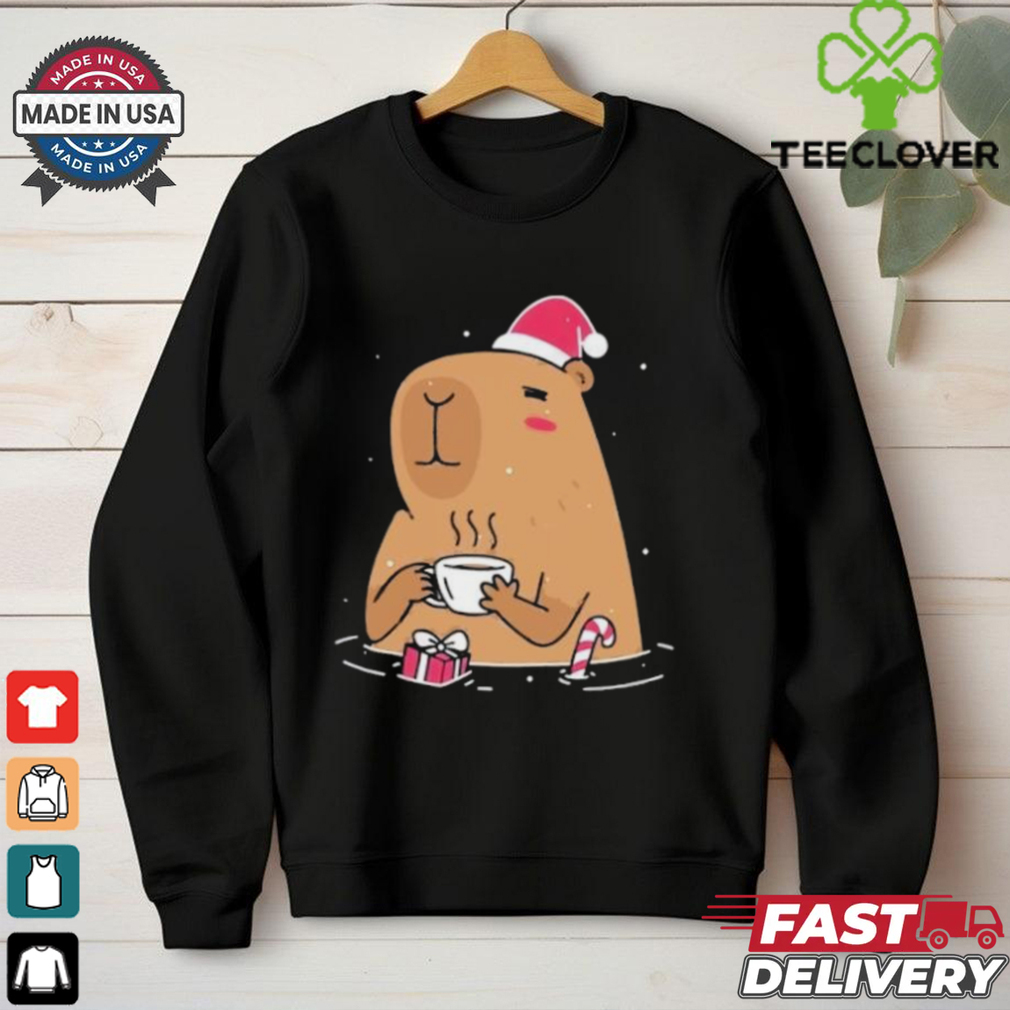 Capybara Santa hat Christmas shirt Capybara Santa hat Christmas shirt