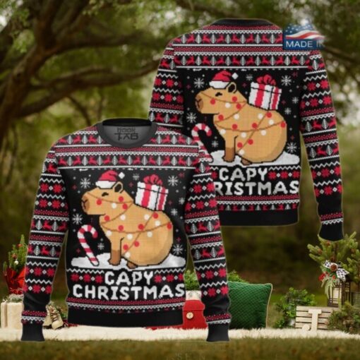 Capybara Ugly Christmas Sweater