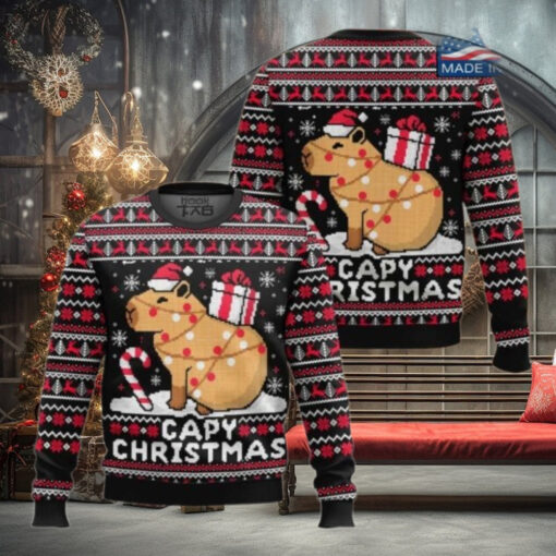 Capybara Ugly Christmas Sweater