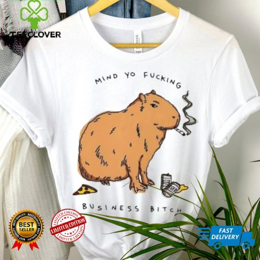 Capybara mind yo fucking business bitch hoodie, sweater, longsleeve, shirt v-neck, t-shirt