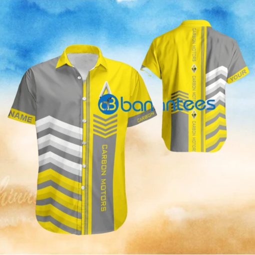 Car Racing Carbon Motors Arrow Pattern Hawaiian Shirt New Custom Name Gift