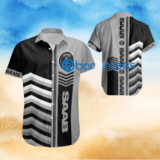 Car Racing Saab Arrow Pattern Hawaiian Shirt New Custom Name Gift