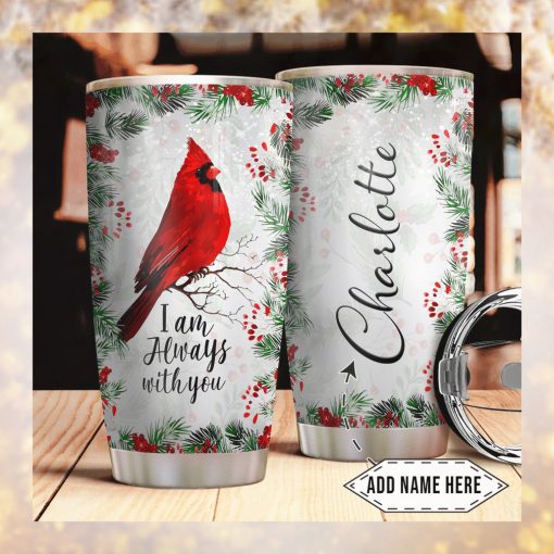 Cardinal Christmas Personalized Tumbler