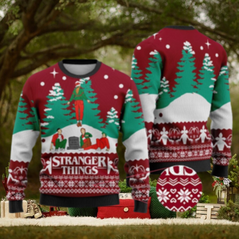 Cardinal Red Max Stranger Things Funny Ugly Christmas Sweater Gift For Men And Women Cardinal Red Max Stranger Things Funny Ugly Christmas Sweater Gift For Men And Women